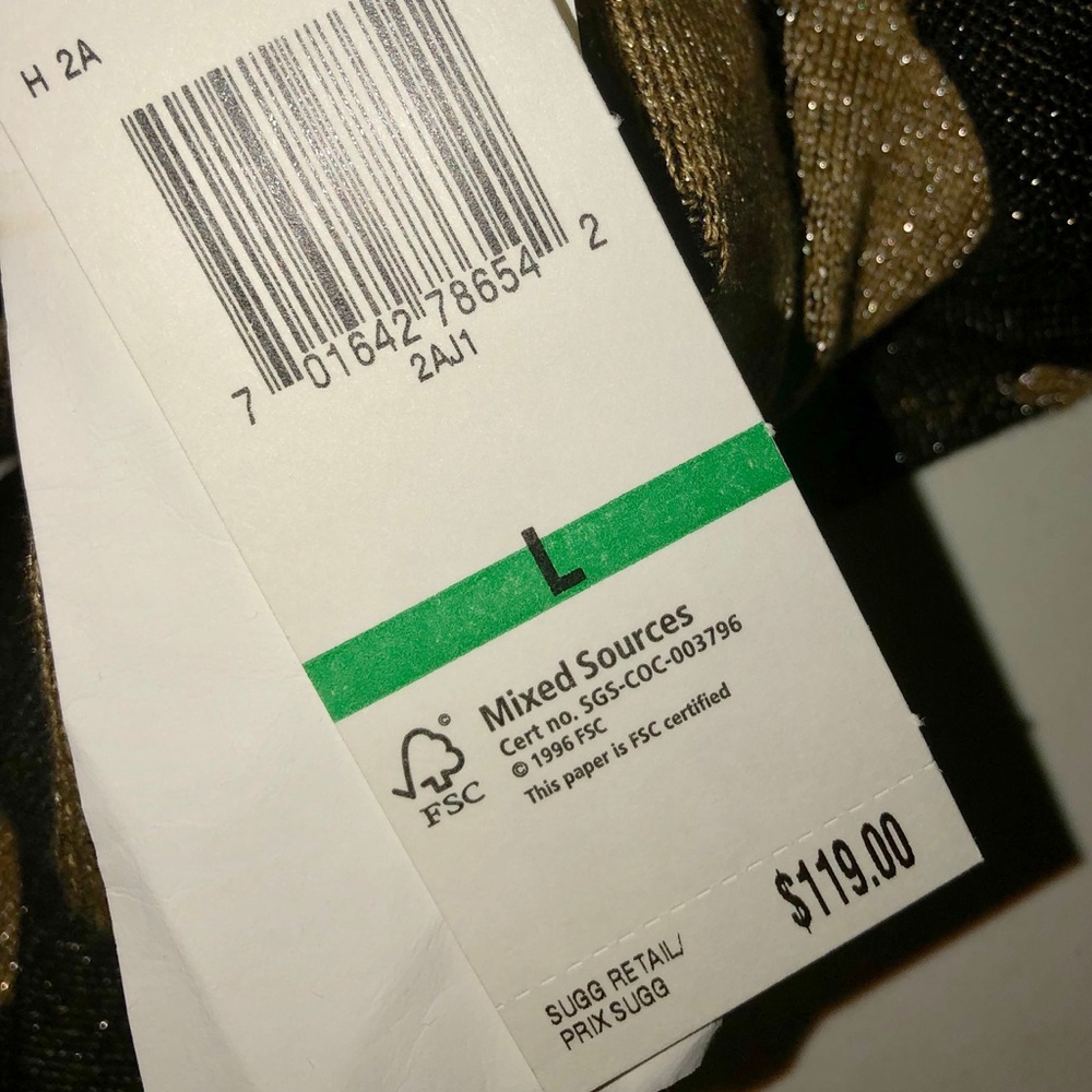 Jones of New York NWT Black & Gold Chic Sweater